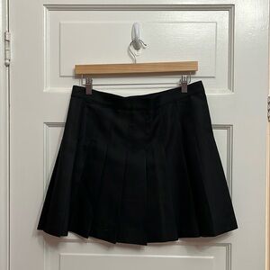 American Apparel Black Gabardine School Skirt